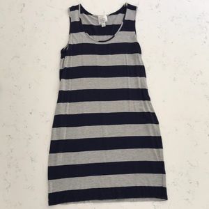 RUGBY STRIPED TANK DRESS XS